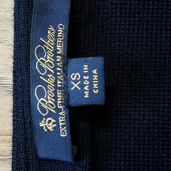 Brooks Brothers Italian Merino Navy Sweater Skirt - Picture 2 of 9